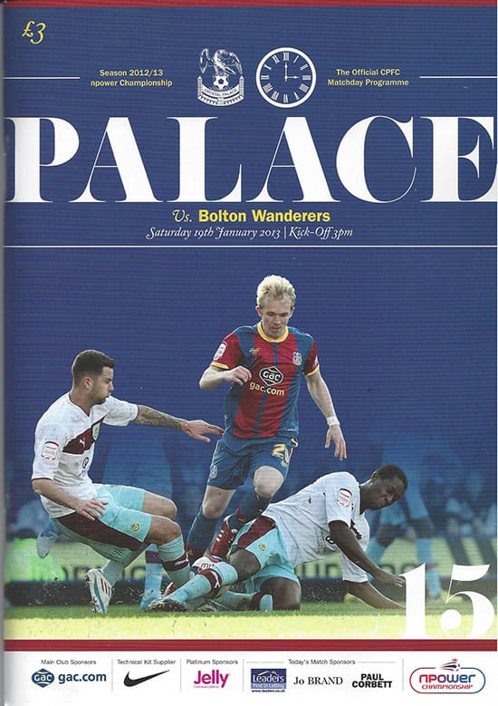 Crystal Palace FC v Bolton Wanderers FC